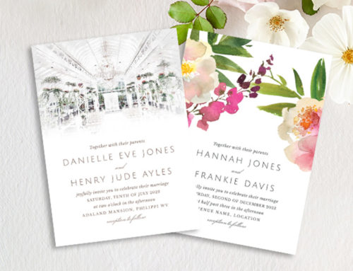 Free PSD Template for DIY wedding Invitations
